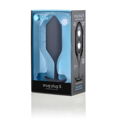 B-Vibe Snug Plug 5 - Advanced Weighted Stimulation - Butt Plugs