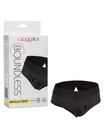 Boundless Backless Harness Compatible Brief 2XL/3XL - G-Strings, Panties and Shorts