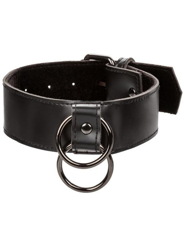 Euphoria Collection BDSM Collar With Chain Leash - Collars and Leads
