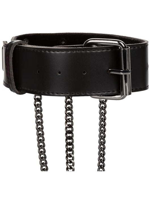 Euphoria Collection Plus Size Multi Chain BDSM Collar Harness - Collars and Leads