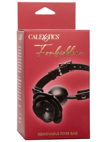 Forbidden Removable Rose BDSM Play Ball Gag - Bondage Gags and Bits