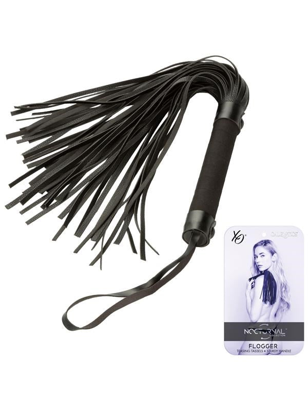 Nocturnal Collection Soft Tassels & Sturdy Handle Flogger Whips And Crops