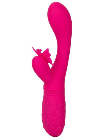 Rechargeable Butterfly Kiss Flutter 10 Function Rabbit Vibrator - Rabbit Vibrators