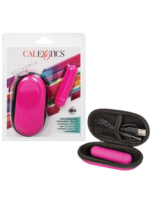 Rechargeable Hideaway Bullet 10 Function Travel Massager - Bullet Vibrators