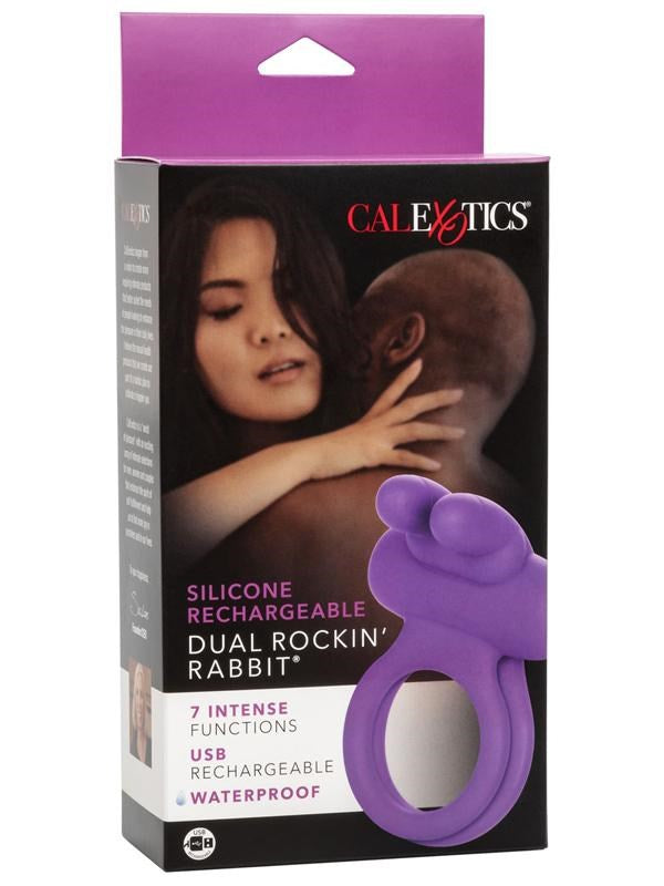 Rechargeable Rockin Rabbit Enhancer Vibrating Cock Ring Vibrating Cock Rings