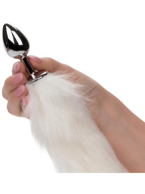 Running Wild Tail Metallic Anal Probe with Long Synthetic Fur Butt Plugs