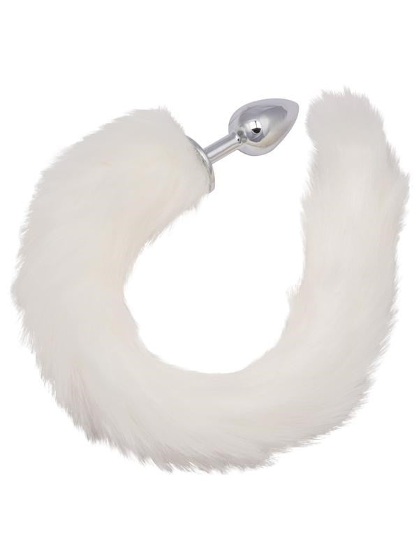 Running Wild Tail Metallic Anal Probe with Long Synthetic Fur Butt Plugs