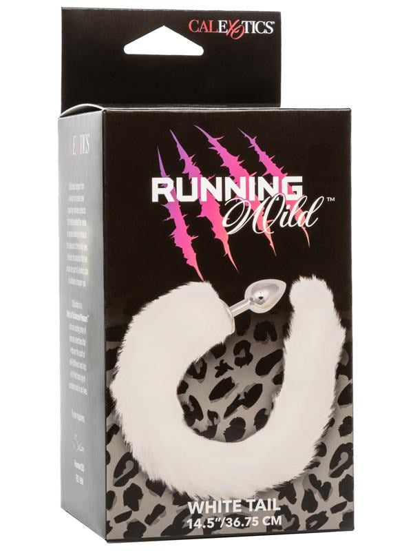 Running Wild Tail Metallic Anal Probe with Long Synthetic Fur Butt Plugs