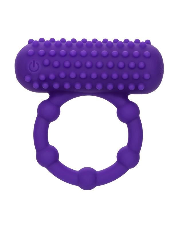 Silicone 12 Functions Rechargeable 5 Bead Maximus Ring Vibrating Cock Rings