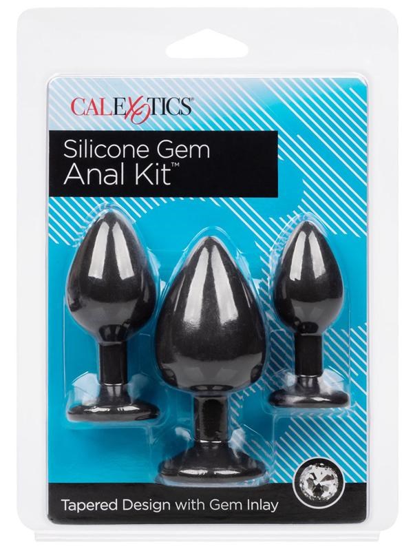 Silicone Gem Anal Exerciser Kit Butt Plugs