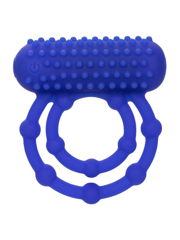 Silicone Rechargeable 10 Bead Maximus Couple Enhancer Ring Vibrating Cock Rings