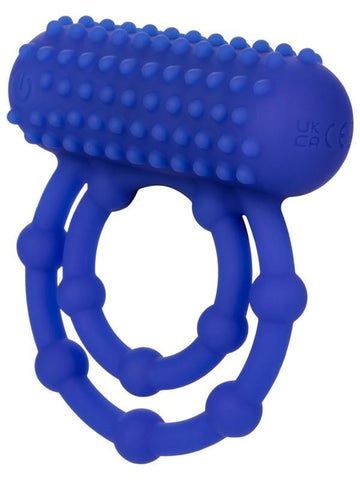 Silicone Rechargeable 10 Bead Maximus Couple Enhancer Ring - Vibrating Cock Rings