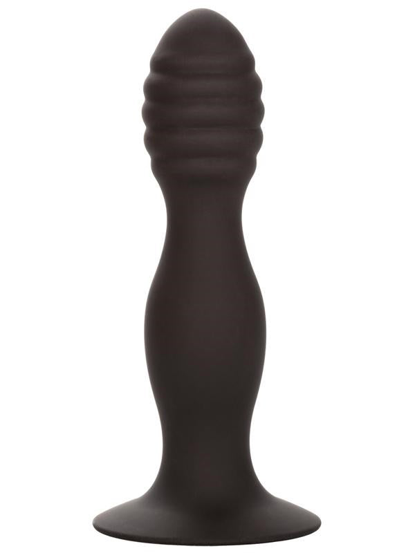 Silicone Ribbed Suction Cup Anal Plug Butt Plugs