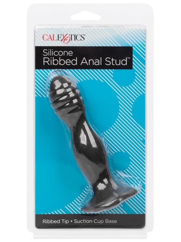 Silicone Ribbed Suction Cup Anal Plug Butt Plugs