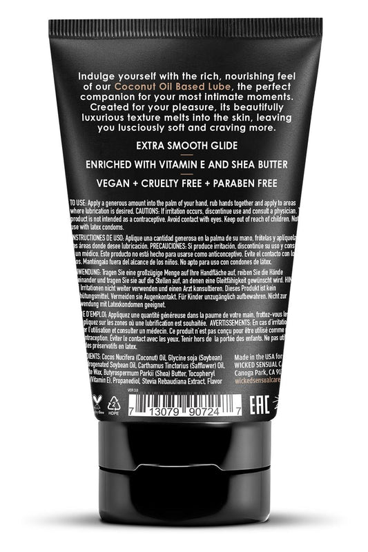Wicked COCONUT Oil Based Adult Lubricant 120 ml Tube Massage Oils and Lubricants
