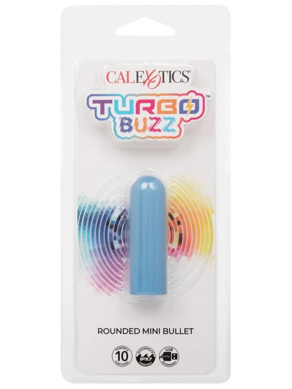 Turbo Buzz Rounded Mini Bullet 10 Functions Massager Bullet Vibrators