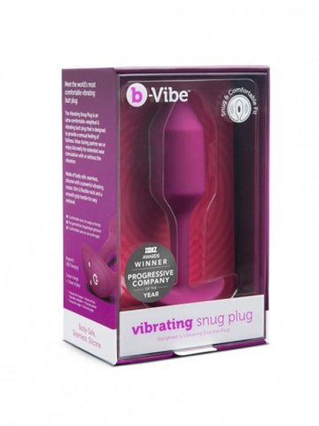 B-Vibe Vibrating Snug Plug - Weighted Pleasure for Unparalleled Sensations - Butt Plugs