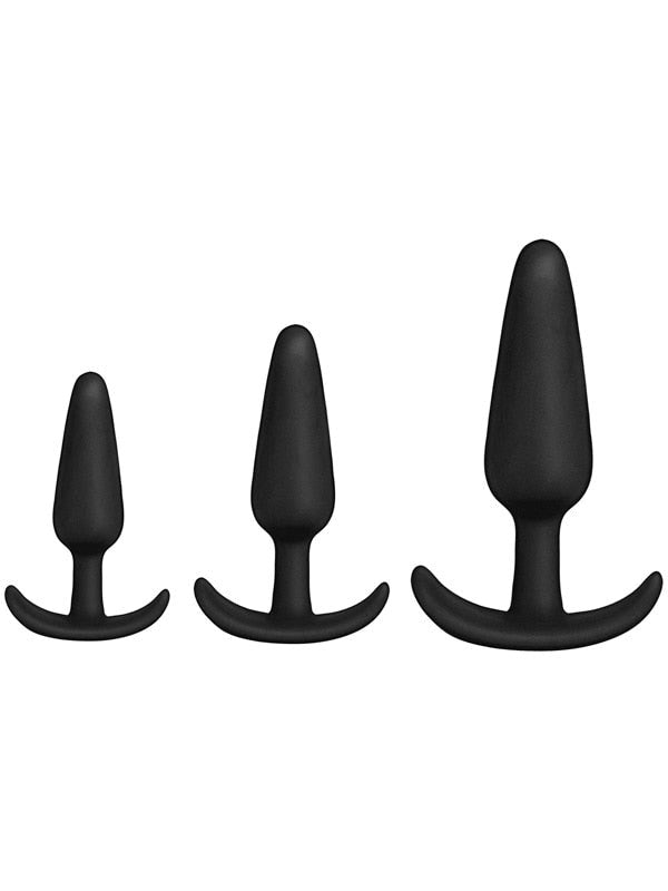 Doc Johnson 3 Graduated Sizes Anal Plug Set In A Bag Butt Plugs