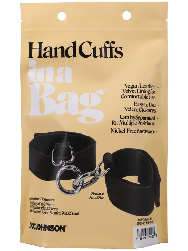 Doc Johnson Bondage Hand Cuffs In A Bag Cuffs and Restraints