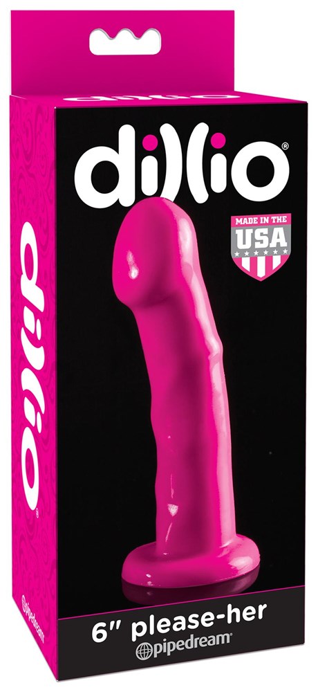 Dillio 6 inch Please-Her Suction Cup Dildo Realistic Dildos