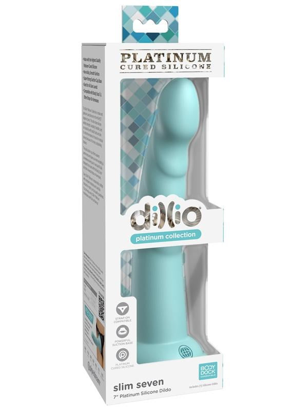 Dillio Platinum Slim Seven 7 inch Strap-On Dildo Realistic Dildos