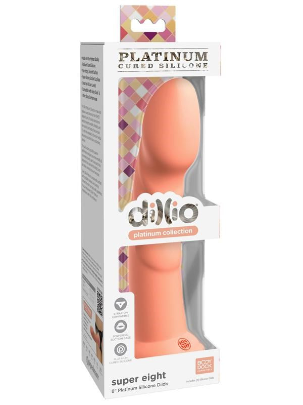 Dillio Platinum Super Eight 8 inch Realistic Dong Realistic Dildos