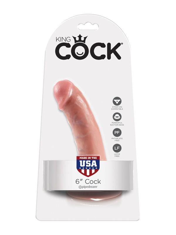 King Cock 6 Inch Realistic Dildo with Suction Cup Realistic Dildos