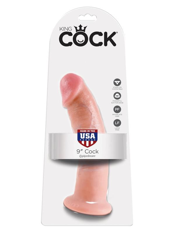 King Cock 9 Inch Realistic Dong with Suction Cup Realistic Dildos