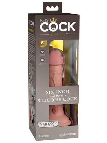 King Cock Elite - Dual-Density Silicone Dildo for Versatile Pleasure - Realistic Dildos