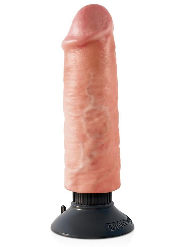 King Cock Vibrating Realistic & Waterproof Dildo Flesh Vibrating Dildos