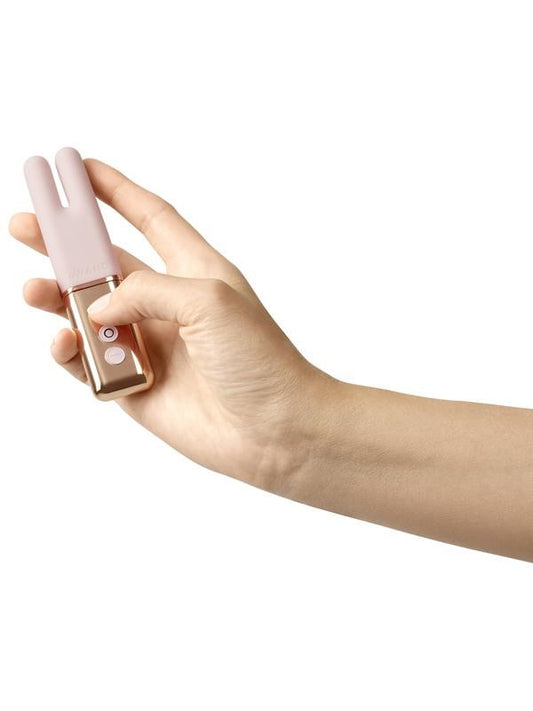 Le Wand Deux - Compact Dual-Motor Pleasure Enhancer - Clit Ticklers and Pulsators