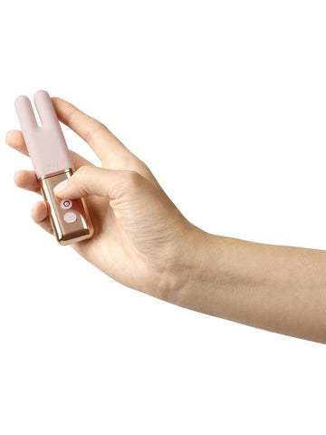 Le Wand Deux - Compact Dual-Motor Pleasure Enhancer - Clit Ticklers and Pulsators