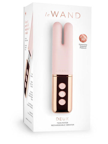 Le Wand Deux - Compact Dual-Motor Pleasure Enhancer - Clit Ticklers and Pulsators