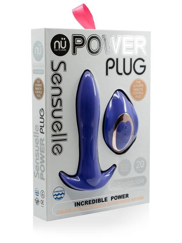 Nu Sensuelle Power Plug 20 Functions Remote Controlled Butt Plug Butt Plugs