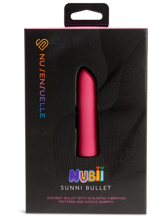 Nu Sensuelle Sunni Nubii Lipstick Bullet Vibrator With Heat Bullet Vibrators
