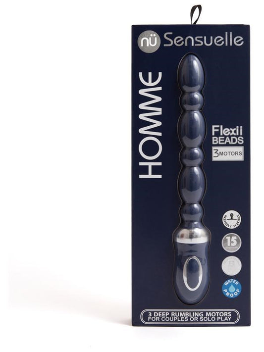 Sensuelle Homme Flexii - Rechargeable Vibrating Anal Beads - Anal Beads and Balls
