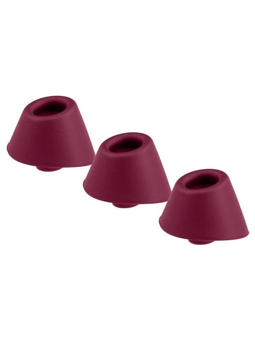 Womanizer Heads Duo - Bordeaus Triple Delight - Vibrator Accessories