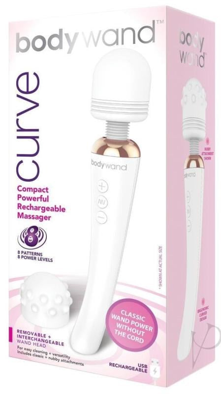 Bodywand Curve Silicone Massager 9 inch - Waterproof Vibrators