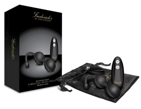 Fredericks of Hollywood Vibrating Kegel Balls with Remote - Love Eggs and Kegel Exercisers