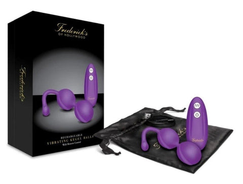 Fredericks of Hollywood Vibrating Kegel Balls with Remote - Love Eggs and Kegel Exercisers