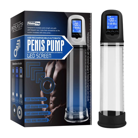 LED Rechargeable Penis Enlarger - Penis Pumps And Stretchers