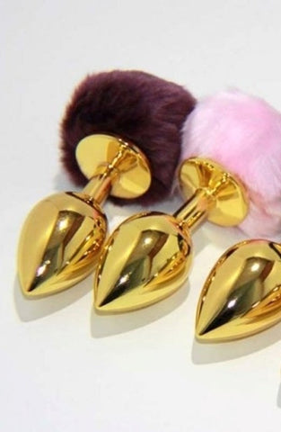 Metal Gold Butt Plug Large - Steel Sex Toys