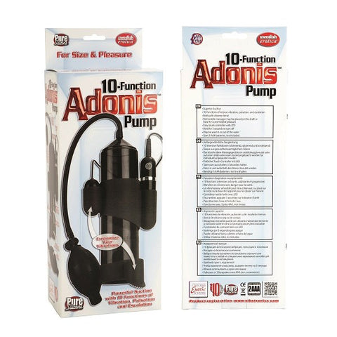 Adonis 10 Function Vibrating Penis Pump - Penis Pumps And Stretchers