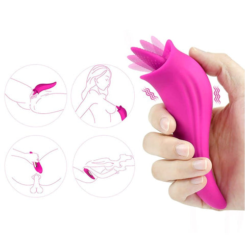 Clitoral & Nipple Licking Vibrator - Clit Ticklers and Pulsators
