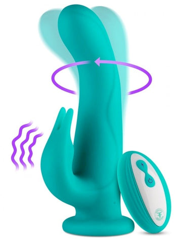 FemmeFunn Pirouette Rotating Wireless Rabbit Vibrator - Rabbit Vibrators