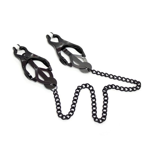 Japanese Clover Clamps With Chain Breast and Nipple Toys