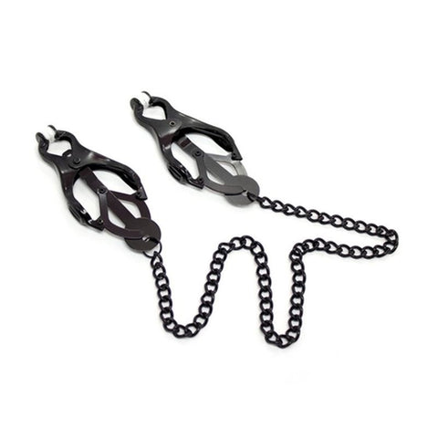 Japanese Clover Clamps With Chain - Breast and Nipple Toys