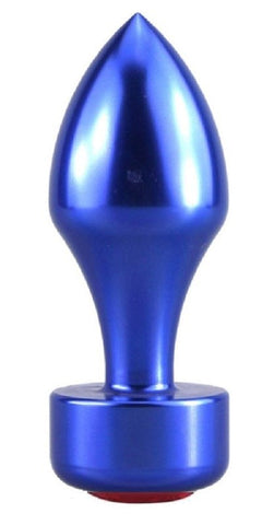 Aluminium Butt Plug with Red Diamonte - Non-Realistic Dildos