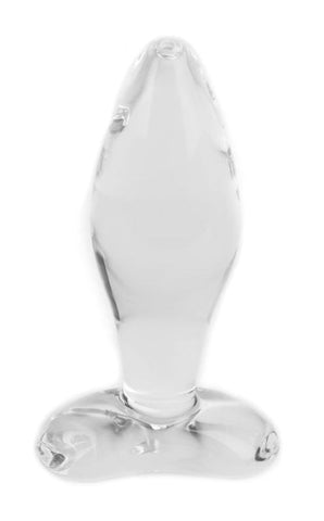 Blown Tapered Glass Plug Small - Glass Sex Toys