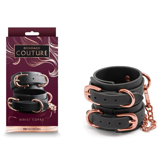 Luxurious Bondage Couture - Sensual Wrist Cuffs - Hosiery